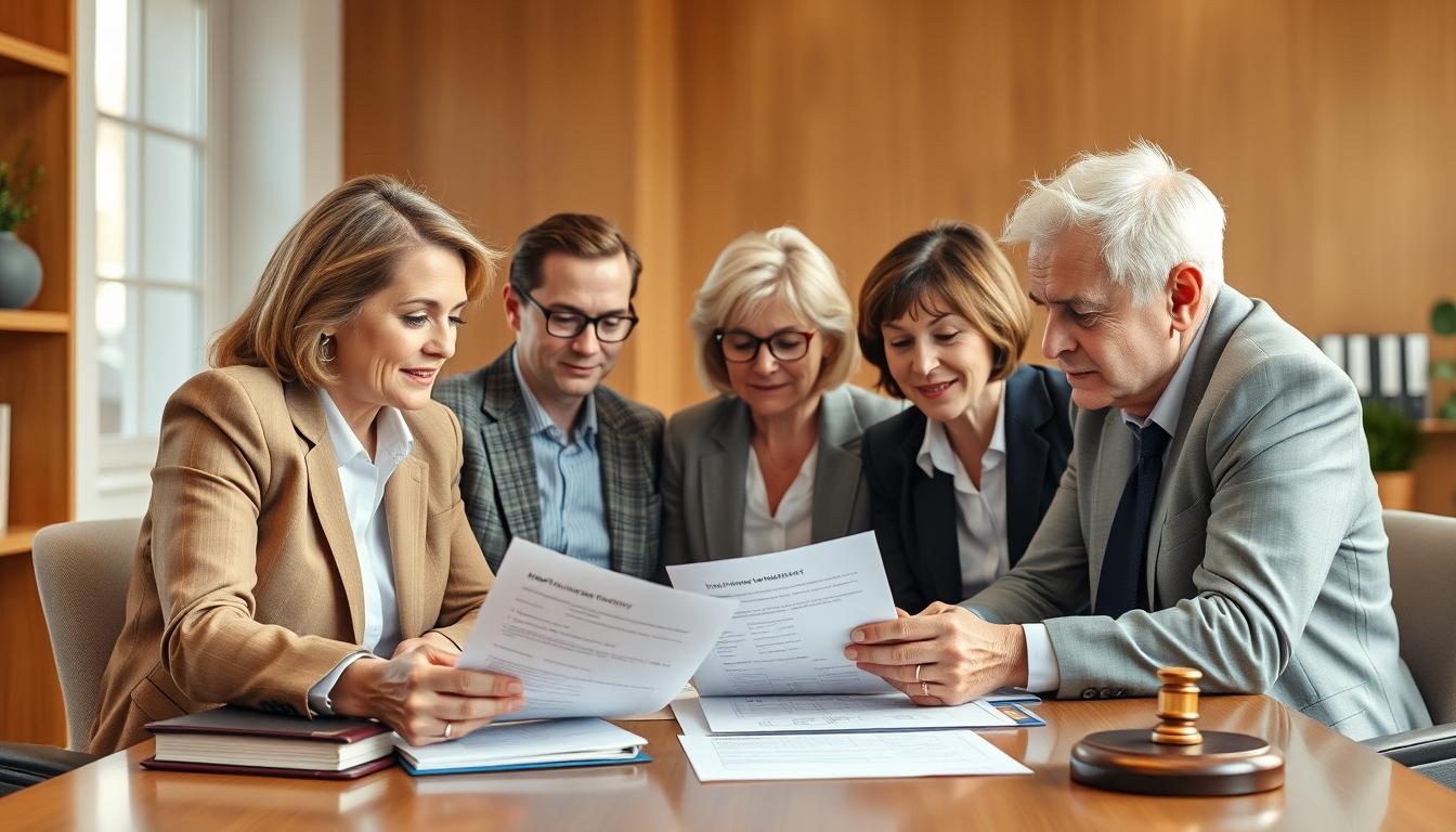 Family elder care planning discussion